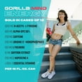thumbnail image 4 of Gorilla Mind Energy Drink, Blue Raspberry, 16 fl oz Cans, Zero Sugar, Nootropic Performance Beverage, 12 Pack, 4 of 6