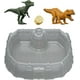 thumbnail image 3 of Jurassic World Dino Reveal 2 Dinosaur Toys in Battle Arena, Warm Water Changes Decoration, 3 of 6