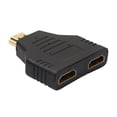 thumbnail image 2 of Portátil 1080P compatible con HDMI macho a 2 hembra 1 en 2 salidas divisor adaptador protector, 2 of 7