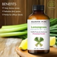 thumbnail image 2 of MAJESTIC PURE Lemongrass Essential Oil | 100% Pure and Natural Lemongrass Oil | Premium Grade Essential Oils for Hair Care, Home Diffusers, Skin, Aromatherapy, Massage and Humidifiers | 4 Fl Oz, 2 of 10