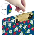 thumbnail image 4 of 12.5"x9" Bohemian Floral Clipboards, Standard A4 Letter Size Nursing Clipboard with Low Profile Metal Clip Decorative Clip Board for Office Supplies,Silver, 4 of 7