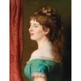 thumbnail image 2 of Johann Baptist Reiter 19x24 Gold Ornate Framed and Double Matted Museum Art Print Titled - The Artist's Second Wife, Anna Josefa Theresia Brajer (1873), 2 of 4
