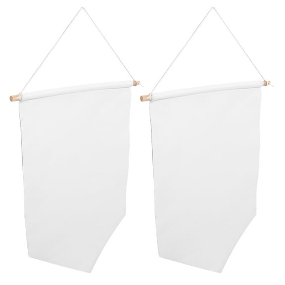 2 Pcs Blank Camping Flag Outdoor Decorations Banner Flags Blank Banner Home Supplies