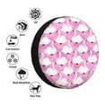 thumbnail image 4 of Sikiie Beautiful Swans PVC Leather Spare Tire Wheel Cover Spare Tire Cover, for Car Truck SUV Camper Trailer Universal Fit(14-17in)-14 inch, 4 of 6