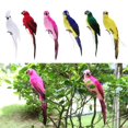 thumbnail image 2 of PENGXIANG 2x Macaw Parrot Artificial feather type bird Animal Ornament Toy, 2 of 9