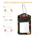 thumbnail image 2 of Square PU Leather 2 Pack Travel Tag - Bag Tag - Suitcase Tag with Privacy Cover and Stainless Steel Ring - Suitable for Travel, Backpack, and Handbag Fruit, 2 of 7