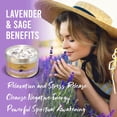 thumbnail image 4 of Lavender Sage Smudge Candle (6 Oz) - for Meditation & Cleansing Negative Energy - Made in USA with Soy Wax, Essential Oils, Sage - Smokeless Alternative to Sage Smudge Sticks, 4 of 5