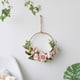 thumbnail image 4 of Coronas de rosas artificiales, flores falsas, decoración de puertas, decoración de pared, colgante de pared, decoración de boda, adornos para el hogar, sala de estar, dormitorio, anillo de pared de ro, 4 of 7