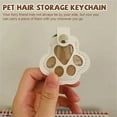 thumbnail image 3 of 2pcsPet Hair Storage Keychain for Dog Cat, Pets Hair Storage Collector, Pet Fur Memory Charm for Dog Cat, 3 of 10