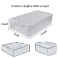 thumbnail image 5 of Funda para muebles de patio 210D, resistente, impermeable, rectangular, para jardín, lluvia, nieve, exterior, para sofá, mesa, silla, a prueba de viento, 5 of 5