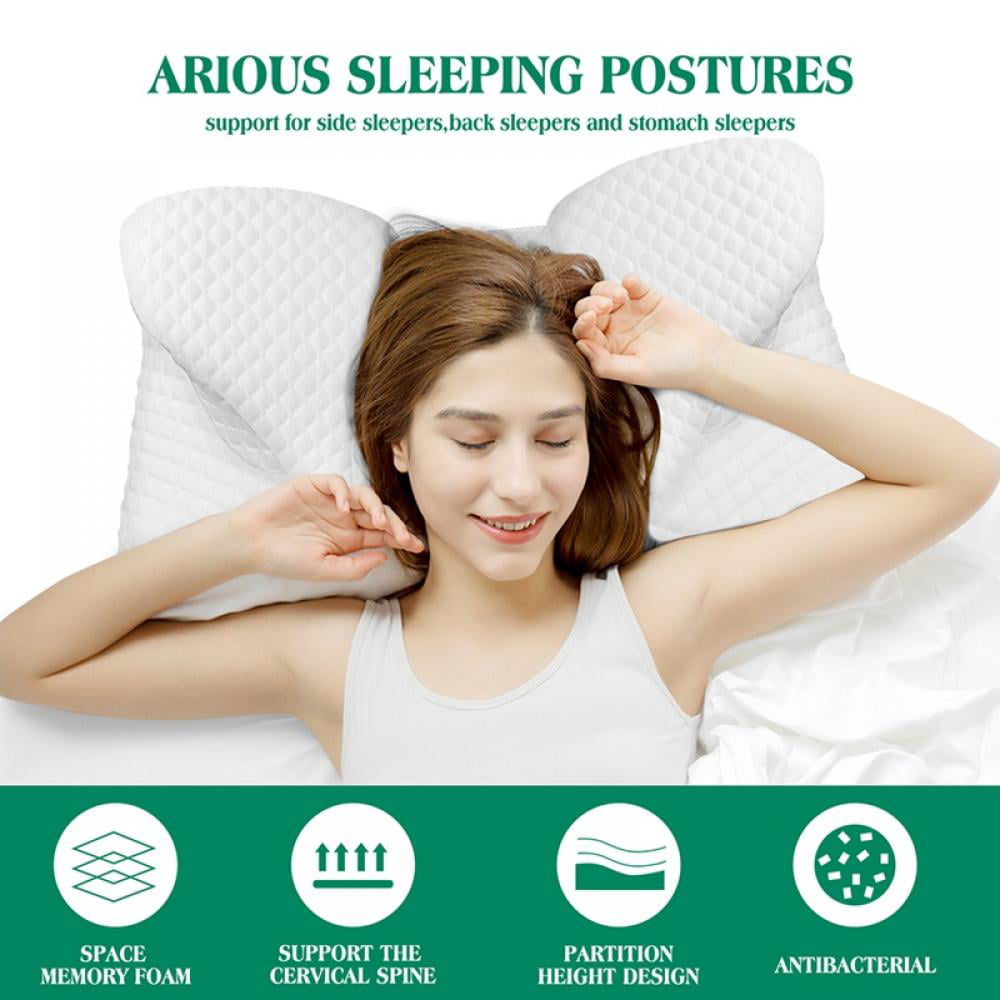 Contour Memory Foam Pillow Orthopedic Sleeping Pillows Cervical Pillow Neck Pain 
