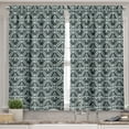 thumbnail image 2 of Ambesonne Fleur De Lis Valance & Curtain, Rectangle Motifs, 55"x24", Sage Green, 2 of 6