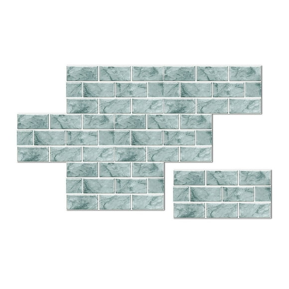 Peel and Stick Backsplash 6 Sheet 6"x12" Self Adhesive Marble Kitchen Backsplash Tile Waterproof Peel and Stick Wall Tiles for Bathroom Kitchen Camper Shower Furniture