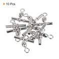 thumbnail image 3 of Sleeve Swivel, 97lb Stainless Steel Cross Line 3 Way Fishing Terminal Tackle, Silver 10 Pack, 3 of 6
