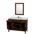 thumbnail image 3 of Wyndham Collection Wcv161648sunrm24 Hatton 44" Free Standing Vanity Set - Dark Chestnut /, 3 of 7
