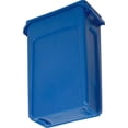 thumbnail image 3 of Slim Jim 3540 Durable Space Saving 23 Gallon Plastic Recycling Container, Blue, 3 of 9