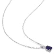 thumbnail image 3 of Everly Women's Created Sapphire Sterling Silver Necklace, 3 of 5