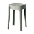 thumbnail image 2 of Elodie Round Stool Dressing Stool Strong Load Bearing Capacity Practical Stacking Stool Gray, 2 of 8