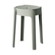 thumbnail image 2 of Taburete redondo de tocador, diseño de moda, fácil de mover, taburete apilable simple para Gris, 2 of 9