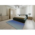 thumbnail image 5 of Ahgly Company Machine Washable Indoor Square Transitional Light Purple Blue Area Rugs, 5' Square, 5 of 7