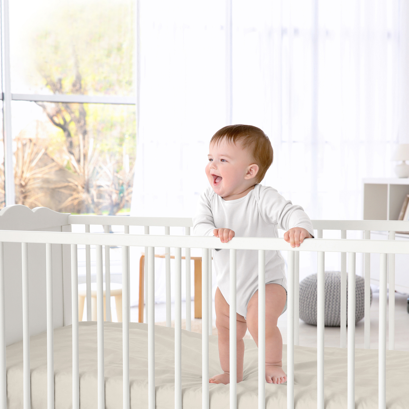 Sweet Jojo Designs Serengeti Animals Beige Black and White Fitted Crib Sheets 2 Piece Set