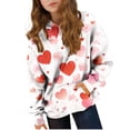 thumbnail image 1 of Sudadera con capucha para niñas y niños, sudadera de manga larga con cuello redondo y estampado de moda, jersey con bolsillo, 1 of 8