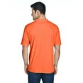 thumbnail image 2 of UltraClub Men's Cool & Dry Sport Interlock T-Shirt, Bright Orange, XXXX-Large, 2 of 3