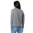 thumbnail image 3 of Lee Women's and Plus Crew Neck Cropped Waffle Knit Pullover Top, S-4X, 3 of 4