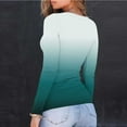 thumbnail image 4 of Women's Gradient Long-Sleeved Shirts, Round-Neck Pullover Soft Tops, Warm Undershirts for Fall and Winter, 4 of 8