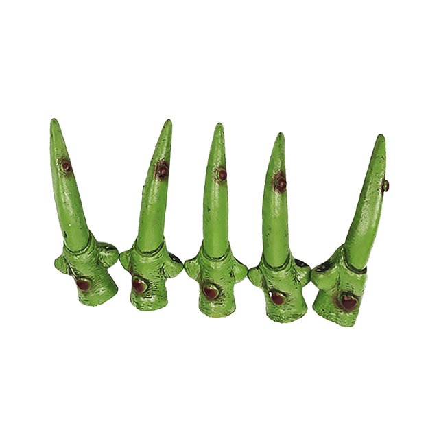 jinsenhg 5Pcs Halloween Simulation Finger Cover Witch Face Scary