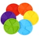thumbnail image 1 of Posavasos de silicona, 6 posavasos de silicona antideslizantes para copas de vino, posavasos para bebidas, decoración 3 en 1, 1 of 5
