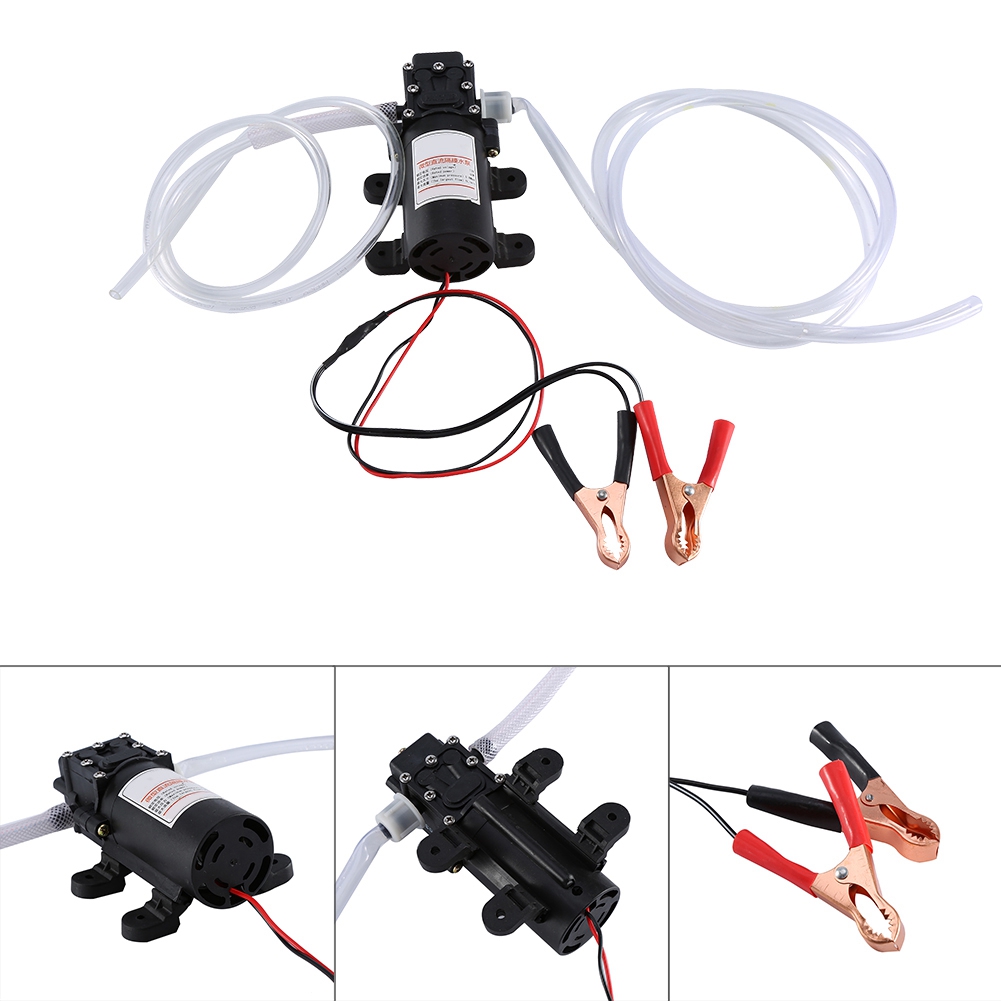 Noir et Jaune CamKpell 12V Pompe /à Huile Moteur /électrique Auto-Aspiration Pompe /à Huile de Moteur Diesel extracteur r/écup/ération de r/écup/ération Pompe de Transfert daspiration pour Voiture