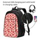 thumbnail image 2 of Fotbe Cute Strawberry Mochila con Estampado y Puerto USB para Hombre y Mujer, Mochila Antirrobo, Mochila de Viaje, Mochila Escolar, Mochila Universitaria, 2 of 7