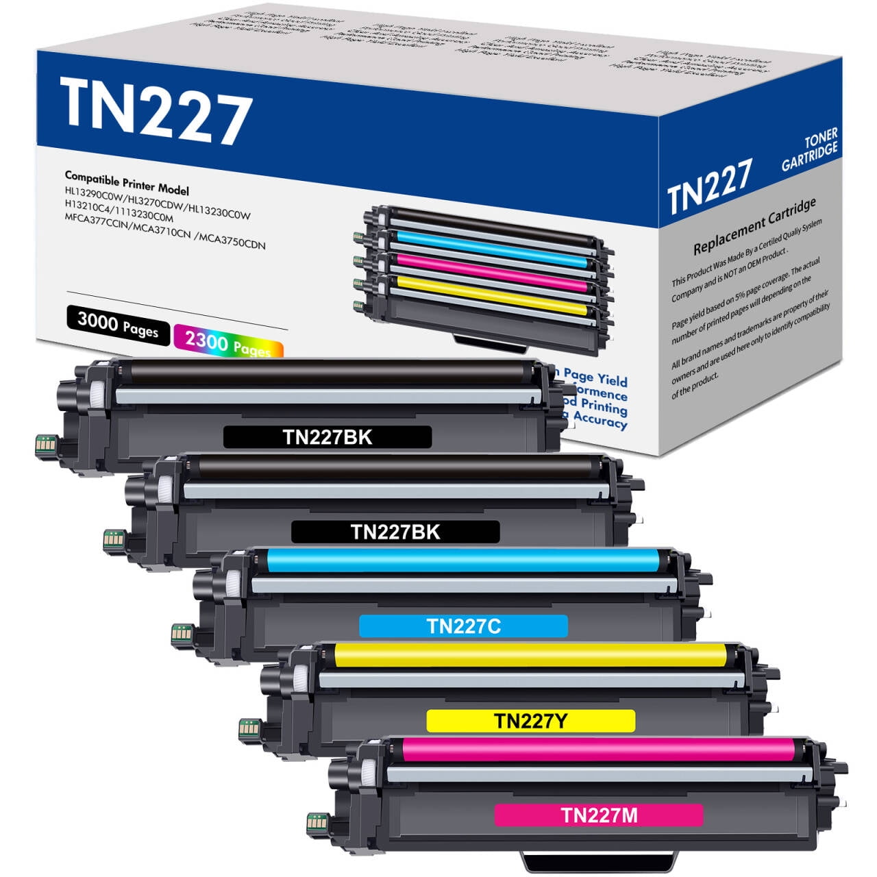 Brother TN229XLBK Toner Cartridge Black HL-L3220CDW HL-L3280CDW HL-L3295CDW HL-L3300CDW HL-L8245CDW MFC-L3720CDW - Sun Data Supply