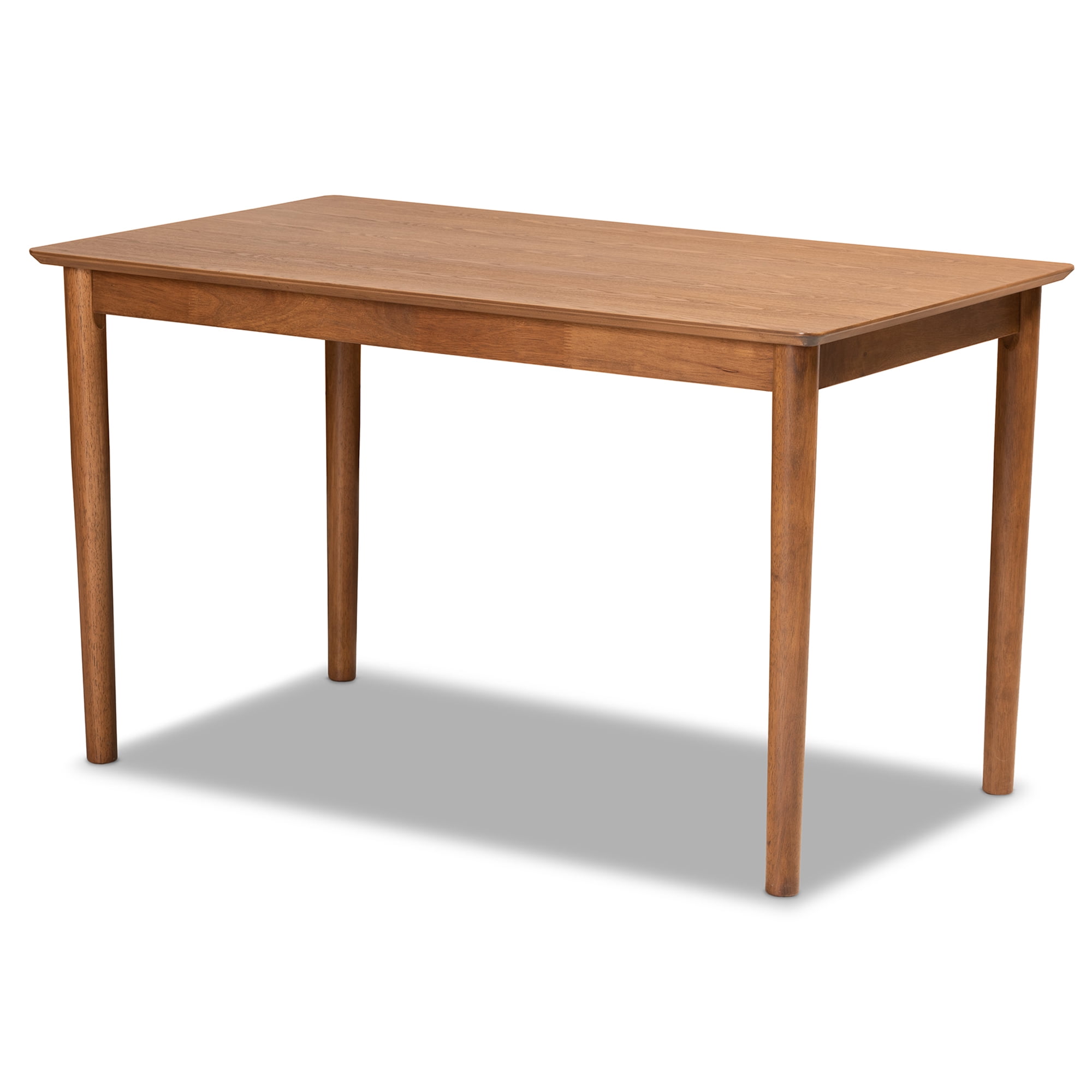 Baxton Studio Arvid Mid-Century Breakfast Set, 5-Piece, Walnut brown