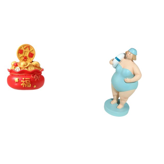 Adorno De Cornucopia De La Cuenca Del Tesoro Del Festival Y Estatua De Muñeca De Resina De Mujer De Playa Para Inauguración De La Casa Y Decoración De La Sala De Estar.