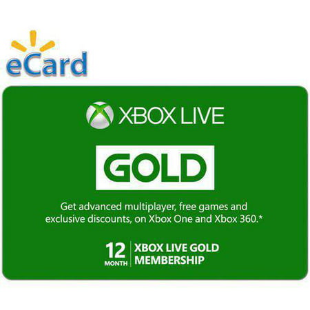 Microsoft Xbox Live 12 Month Gold Membership (Email