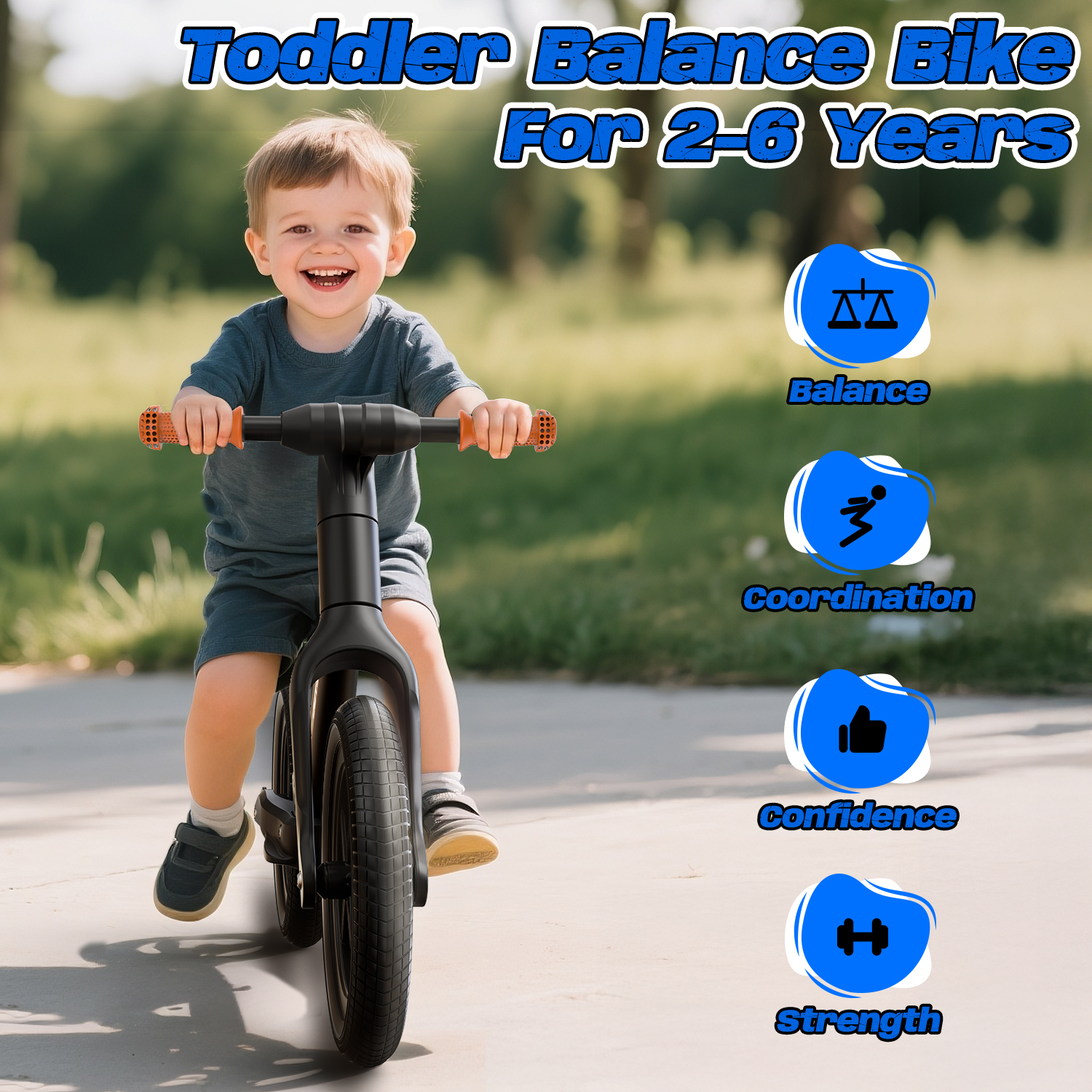 JoyStone 14" Balance Bike for Kids, Ages 2-6 Years photo 3
