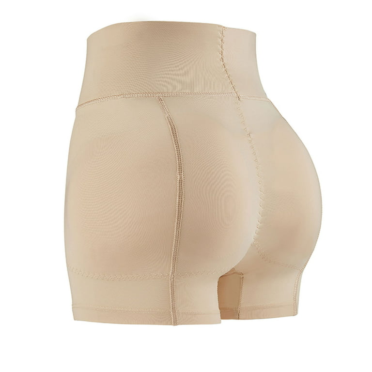 Homgro Women's High Waist Shapewear Panties Seamless Padded Thigh Butt  Lifter Hip Enhancer Underwear Tummy Control Body Shaper Shorts Slimming  Booty Lifter Compression Boy Shorts Nude Beige Medium 