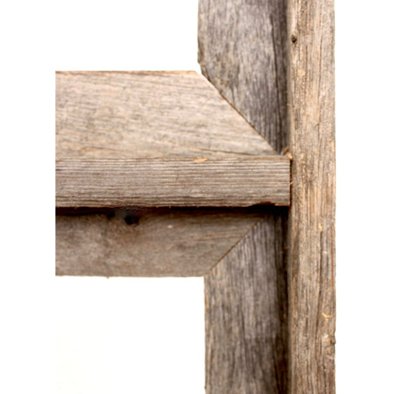 6x6 Rustic Reclaimed Barn Wood Signature Wall Frame - Rustic Decor