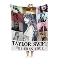 thumbnail image 2 of Manta de franela de la cantante Taylor Swift, cálida y suave, para sofá cama, colcha, regalos para fanáticos, 2 of 5