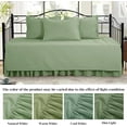 thumbnail image 3 of Daybed Cover Sets- Diamond Stitching Daybed Bedding Set, All Season Cozy Bedding with Bedskirt with Shams, Microfiber Filling, 5 Pieces, Navy Blue, 3 of 8