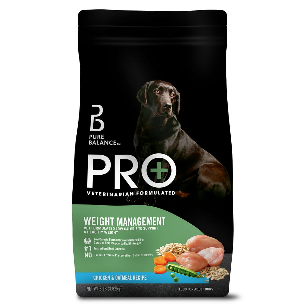 Pure Balance Pro+ Weight Management Dog Food, Chicken & Oatmeal Recipe