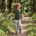 thumbnail image 3 of NIPAXO Boys Cargo Pants Relaxed Fit Jogger Trousers with Multi-Pockets Elastic Waist Casual Outdoor Pants for Boys, Khaki, Sizes 4-5Y, 3 of 6