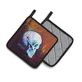 thumbnail image 2 of Carolines Treasures MW1341PTHD Skeleton My Best Side Pair of Pot Holders , 7.5HX7.5W, multicolor, 2 of 4