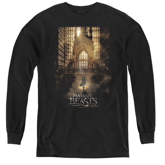 Fantastic Beasts - Poster - Youth Long Sleeve Shirt - Medium