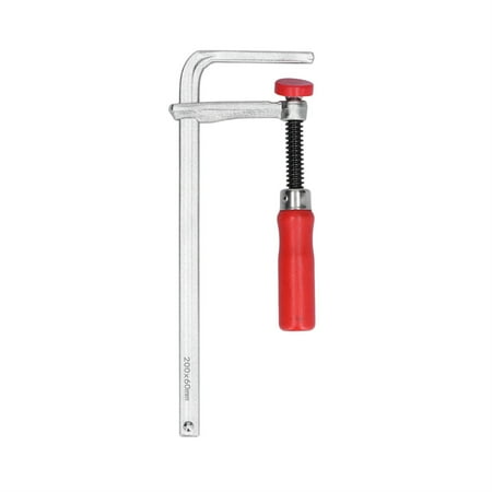 

F Clamp Safe Adjustable Aluminum Anti Slip Bar Clamps with Poplar Handle for Woodworking200x60mm