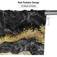 thumbnail image 3 of Marble and Gold Blackout Kitchen Curtains Tiers and Valances Set 3 Piece for Windows Abstract Texture Kitchen Window Curtains Set,Gold Glitter Marble Valances for Living Room(36" Tiers Set), 3 of 6