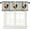 Style-2, variant on Rooster, Kitchen Curtain and Valances Rustic Farm Sunflower Chicken Valance Curtain for Living Room Bedroom, 54x18inch 55x24inch