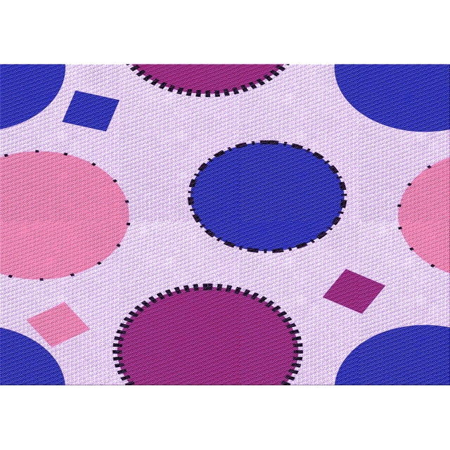Ahgly Company Machine Washable Indoor Rectangle Transitional Blossom Pink Area Rugs, 2' x 3'